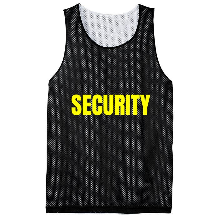 Security Front & Back Print Staff Event Uniform Bouncer Mesh Reversible Basketball Jersey Tank