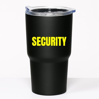 Security Front & Back Print Staff Event Uniform Bouncer Tumbler