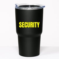 Security Front & Back Print Staff Event Uniform Bouncer Tumbler