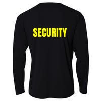 Security Front & Back Print Staff Event Uniform Bouncer Cooling Performance Long Sleeve Crew