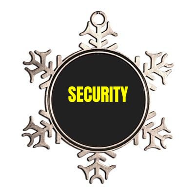Security Front & Back Print Staff Event Uniform Bouncer Metallic Star Ornament
