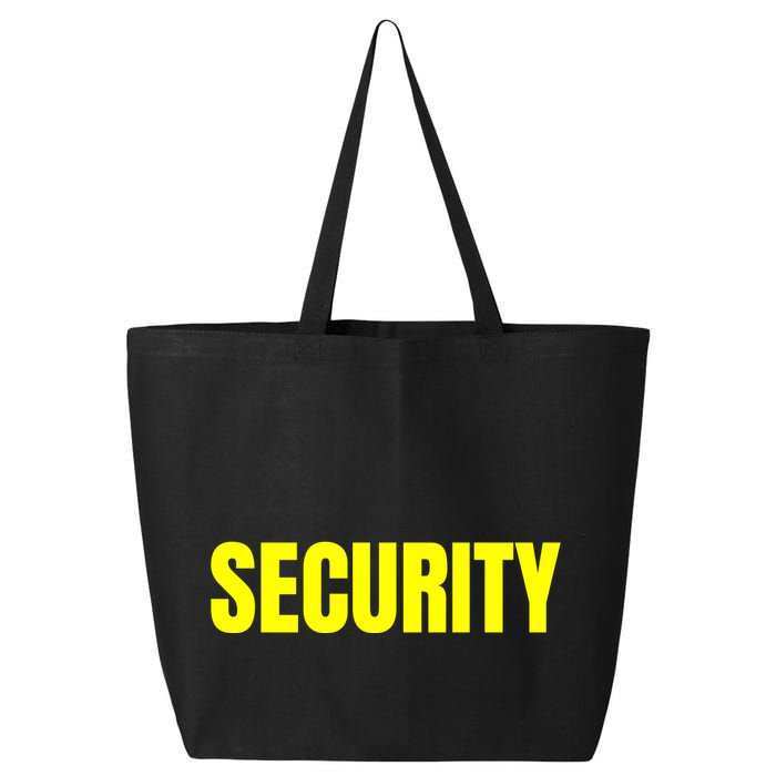Security Front & Back Print Staff Event Uniform Bouncer 25L Jumbo Tote