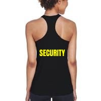 Security Front & Back Print Staff Event Uniform Bouncer Womens Tank Top