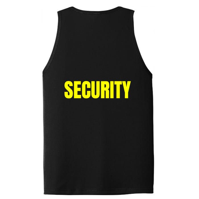 Security Front & Back Print Staff Event Uniform Bouncer PosiCharge Competitor Tank