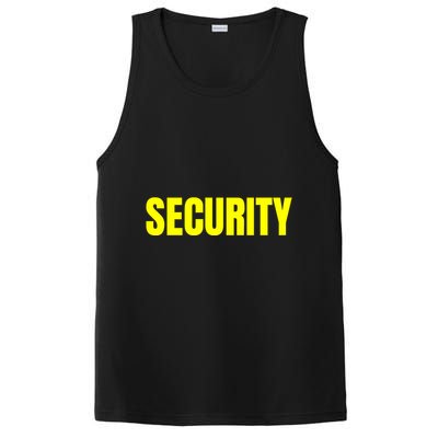 Security Front & Back Print Staff Event Uniform Bouncer PosiCharge Competitor Tank