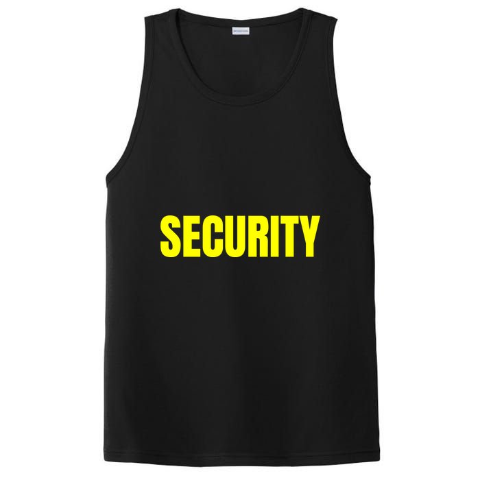 Security Front & Back Print Staff Event Uniform Bouncer PosiCharge Competitor Tank