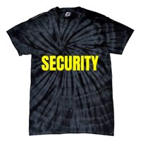 Security Front & Back Print Staff Event Uniform Bouncer Tie-Dye T-Shirt