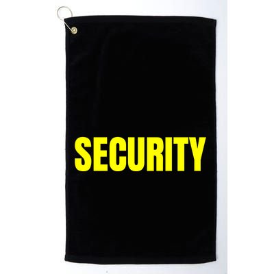 Security Front & Back Print Staff Event Uniform Bouncer Golf Towel