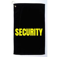 Security Front & Back Print Staff Event Uniform Bouncer Golf Towel