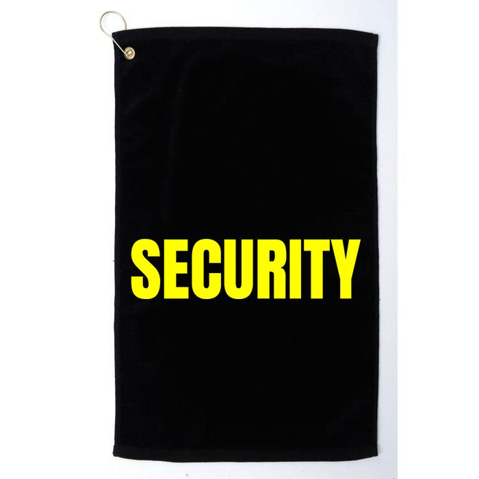 Security Front & Back Print Staff Event Uniform Bouncer Golf Towel
