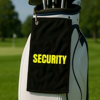 Security Front & Back Print Staff Event Uniform Bouncer Golf Towel