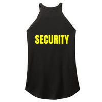 Security Front & Back Print Staff Event Uniform Bouncer Women's Perfect Tri Rocker Tank