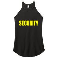 Security Front & Back Print Staff Event Uniform Bouncer Women's Perfect Tri Rocker Tank