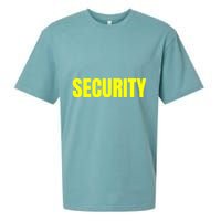 Security Front & Back Print Staff Event Uniform Bouncer Sueded Cloud Jersey T-Shirt