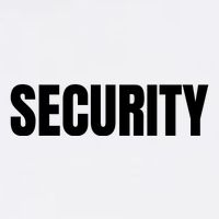 Security Front & Back Print Staff Event Uniform Bouncer Garment-Dyed Sweatshirt