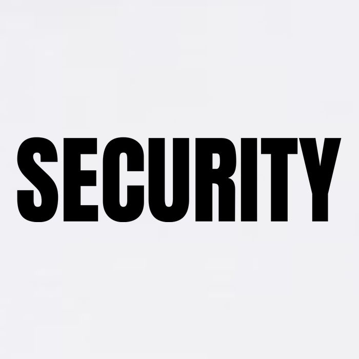 Security Front & Back Print Staff Event Uniform Bouncer Garment-Dyed Sweatshirt