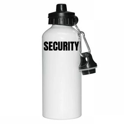 Security Front & Back Print Staff Event Uniform Bouncer Aluminum Water Bottle