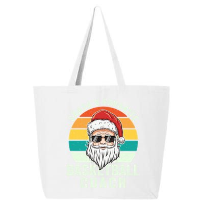 Santa's Favorite Basketball Coach Funny Christmas Basketball Gift 25L Jumbo Tote