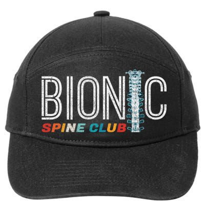 Spinal Fusion Back Spine Surgery Lumbar Recovery 7-Panel Snapback Hat