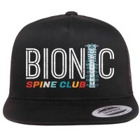 Spinal Fusion Back Spine Surgery Lumbar Recovery Flat Bill Trucker Hat