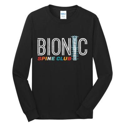 Spinal Fusion Back Spine Surgery Lumbar Recovery Tall Long Sleeve T-Shirt