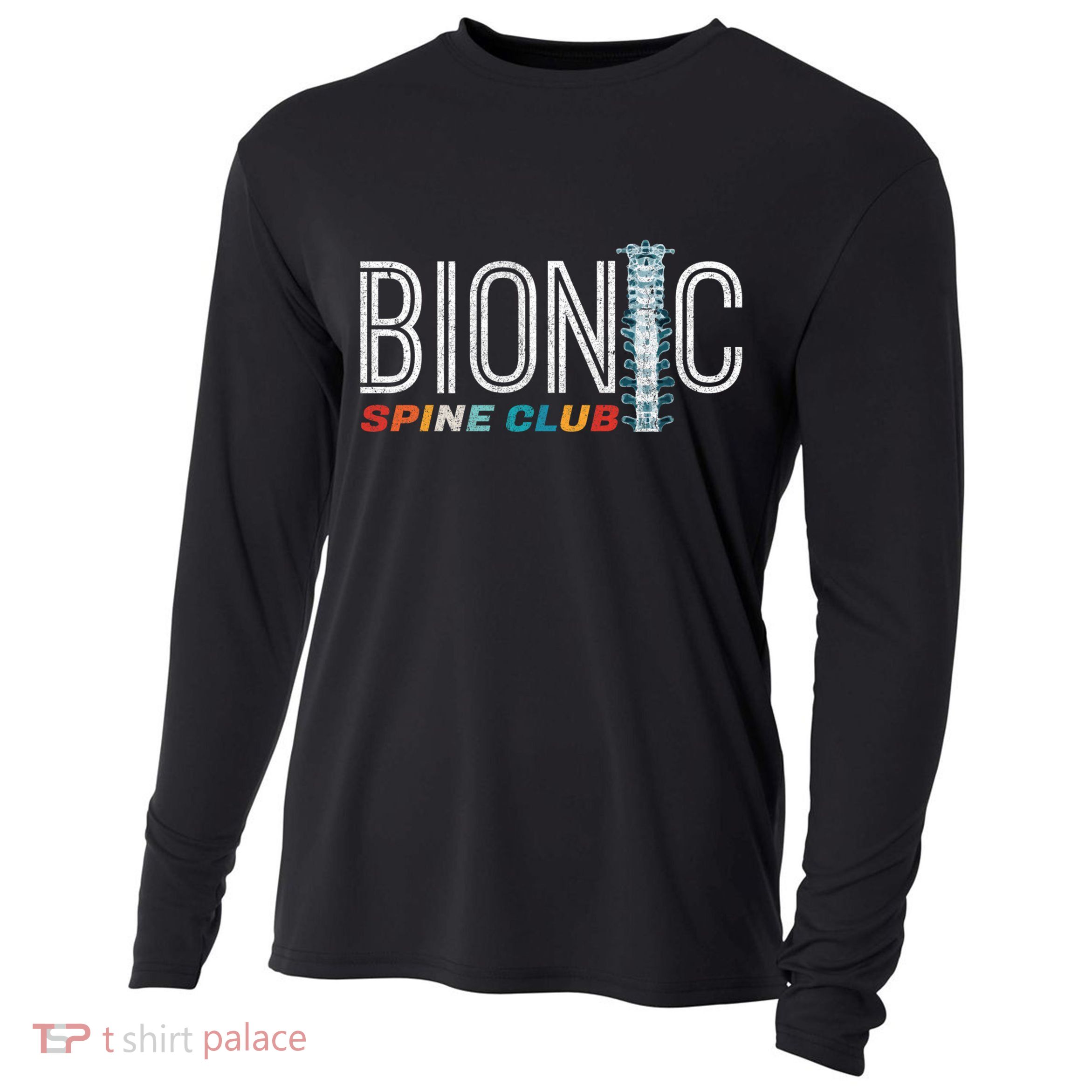 Spinal Fusion Back Spine Surgery Lumbar Recovery Cooling Performance Long Sleeve Crew