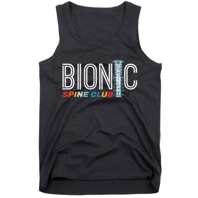 Spinal Fusion Back Spine Surgery Lumbar Recovery Tank Top