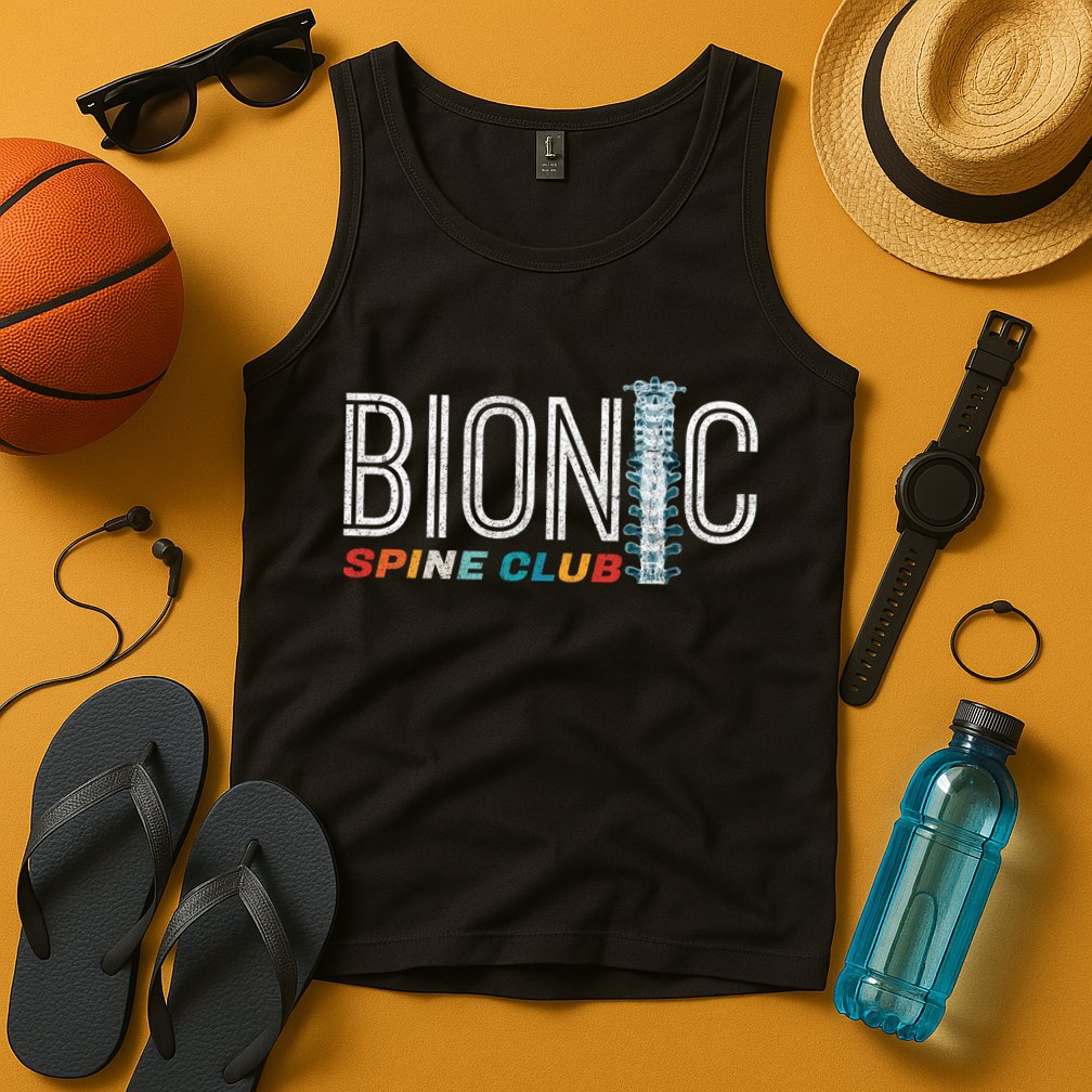 Spinal Fusion Back Spine Surgery Lumbar Recovery Tank Top