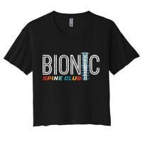 Spinal Fusion Back Spine Surgery Lumbar Recovery Women's Crop Top Tee