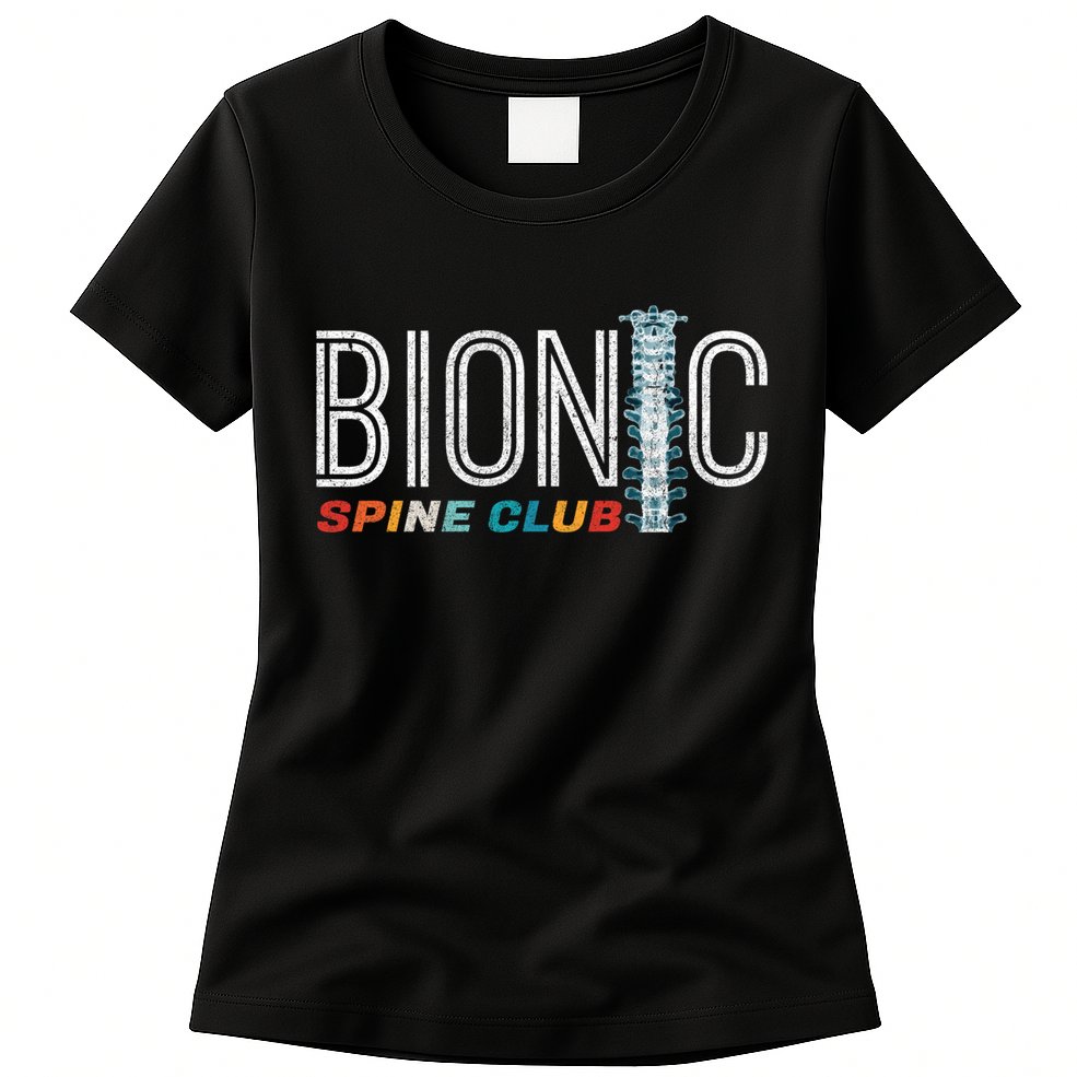 Spinal Fusion Back Spine Surgery Lumbar Recovery Womens T-Shirt