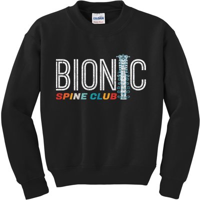 Spinal Fusion Back Spine Surgery Lumbar Recovery Kids Sweatshirt