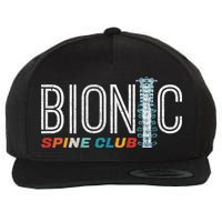 Spinal Fusion Back Spine Surgery Lumbar Recovery Wool Snapback Cap