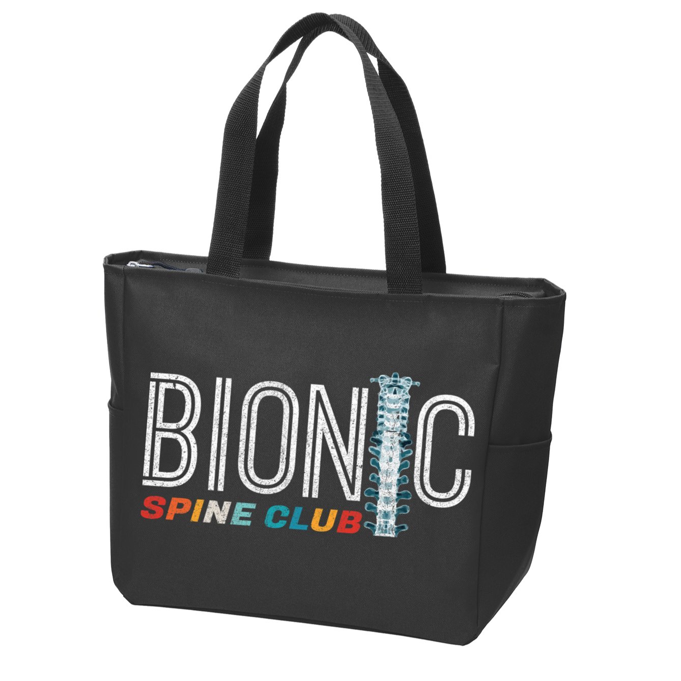 Spinal Fusion Back Spine Surgery Lumbar Recovery Zip Tote Bag