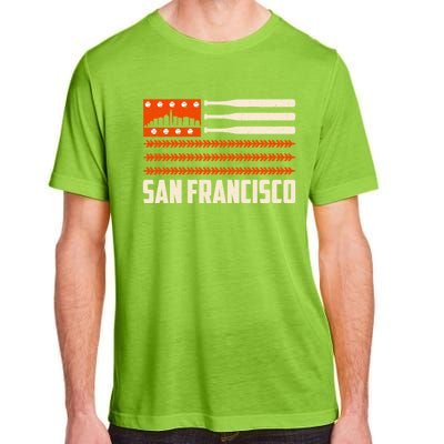 San Francisco Baseball Flag Patriotic Vintage Adult ChromaSoft Performance T-Shirt