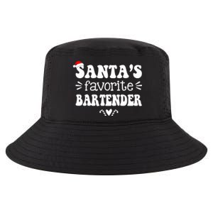 Santa's Favorite Bartender Funny Bartender Christmas Saying Gift Cool Comfort Performance Bucket Hat