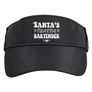 Santa's Favorite Bartender Funny Bartender Christmas Saying Gift Adult Drive Performance Visor