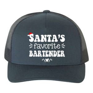 Santa's Favorite Bartender Funny Bartender Christmas Saying Gift Yupoong Adult 5-Panel Trucker Hat