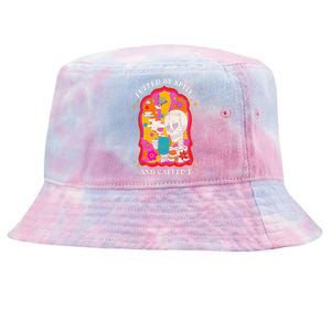 Skeleton Fueled By Spite And Caffeine Tie-Dyed Bucket Hat