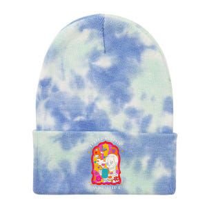 Skeleton Fueled By Spite And Caffeine Tie Dye 12in Knit Beanie