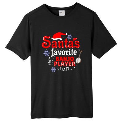 Santas Favorite Banjo Player Christmas Gift Tall Fusion ChromaSoft Performance T-Shirt