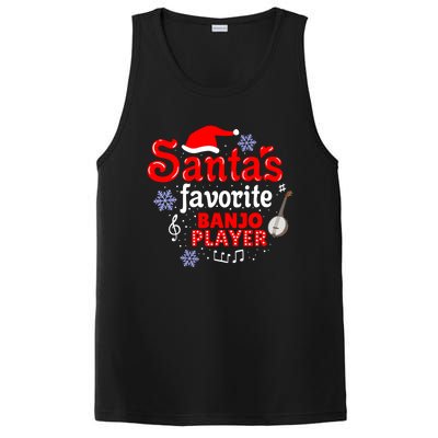 Santas Favorite Banjo Player Christmas Gift PosiCharge Competitor Tank