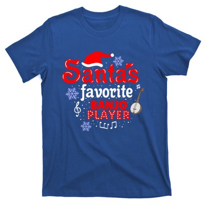 Santas Favorite Banjo Player Christmas Gift T-Shirt