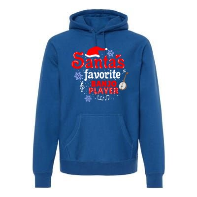 Santas Favorite Banjo Player Christmas Gift Premium Hoodie