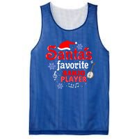 Santas Favorite Banjo Player Christmas Gift Mesh Reversible Basketball Jersey Tank