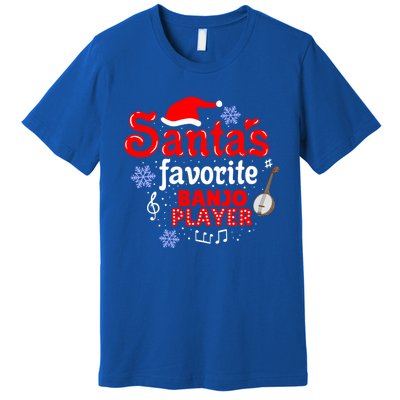 Santas Favorite Banjo Player Christmas Gift Premium T-Shirt