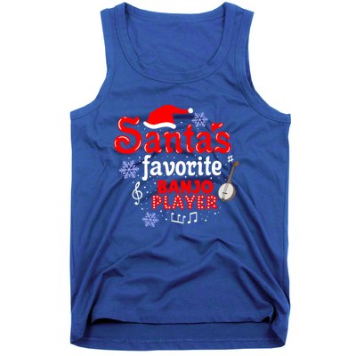 Santas Favorite Banjo Player Christmas Gift Tank Top