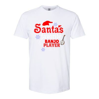 Santas Favorite Banjo Player Christmas Gift Softstyle® CVC T-Shirt