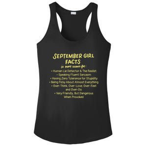 September Facts Birthday Funny Gift Born In September Virgo Gift Ladies PosiCharge Competitor Racerback Tank