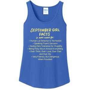 September Facts Birthday Funny Gift Born In September Virgo Gift Ladies Essential Tank