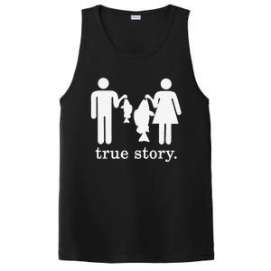 Small Fish Big Fish True Story Fishing Girl Boy PosiCharge Competitor Tank